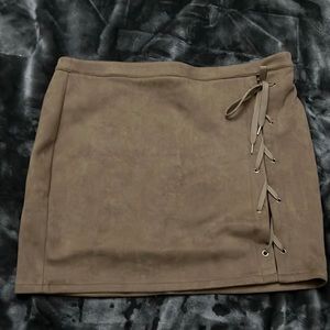 Suede skirt Fashion nova